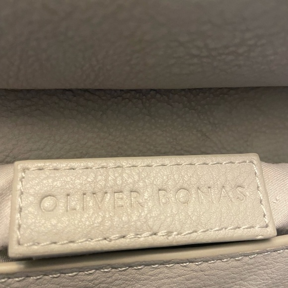 Oliver Bonas Albany Eyelet Saddle Cross Body Bag in Soft Grey/taupe - Picture 10 of 10